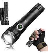 ULTRAFIRE Tactical Flashlight with Holster, 1800 Lumen USB C Rechargeable Security Flashlight, Du...