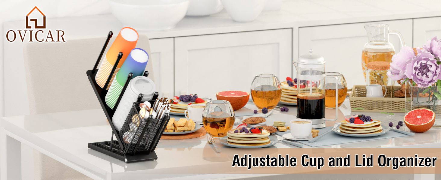 Cup and lid organizer