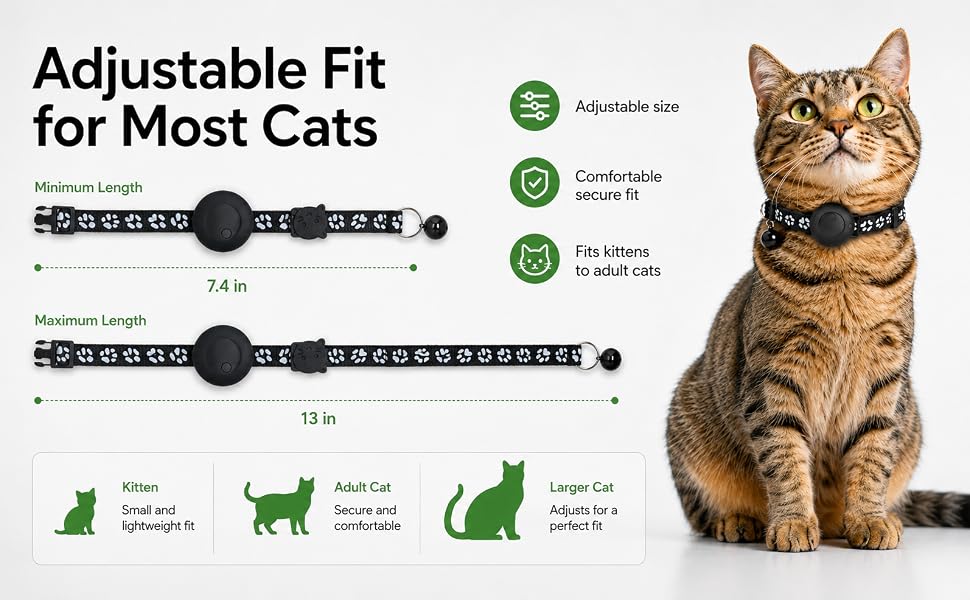 Pet Tracker,GPS Collar for Cats