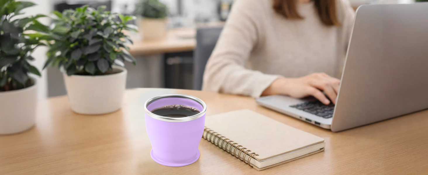 Used as a coffee cup in the office