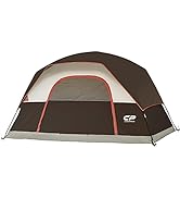 CAMPROS CP Tent 4 Person Camping Tents, Waterproof Windproof Family Dome Tent with Rainfly, Large...