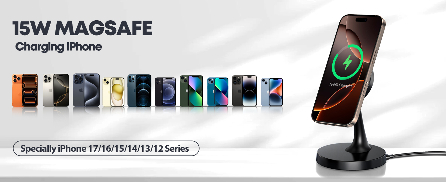 Magnetic Wireless Charger iPhone Stand