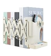 GAUENEEN Heavy Duty Bookends Adjustable Book End, Desk Book Holder for Shelves, Book Organizer fo...