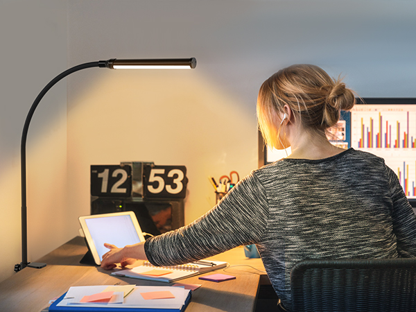 tall clamp desk lamp for reading working