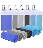 Amgico 6 Pack Cooling Towel(40"x12") for Neck and face, Ice Towel, Soft Breathable Towels, Coolin...