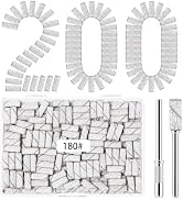 Rolybag 200 Pcs Nail Drill Bits Sanding Bands for Nail Drill, 180 Grit Small Sanding Bands with 2...