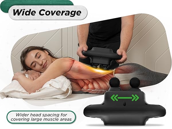 deep tissue massager wide coverage back massage