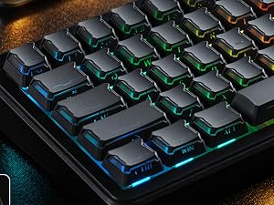 dagaladoo Shine Through keycaps Set,Double Shot PBT keycaps Mecha Armor