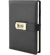 GALLAWAY LEATHER Journal With Lock PU Leather Journal for Men and Diary with Lock for Women A5 Jo...