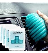 4Pack ColorCoral Dust Cleaner Keyboard Cleaning Gel Universal Cleaning Gadget Slime for Car Clean...
