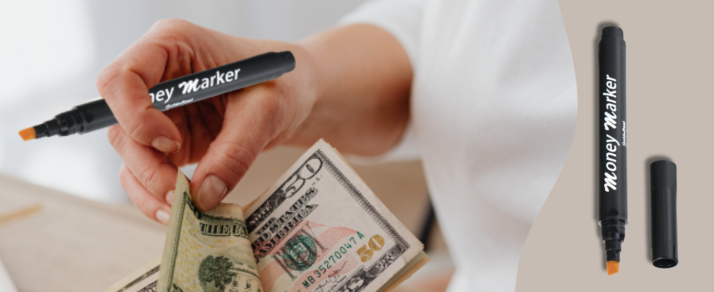 Counterfeit Money Detector Pen - Detect Fake Bills, Universal False Currency Checker Pack