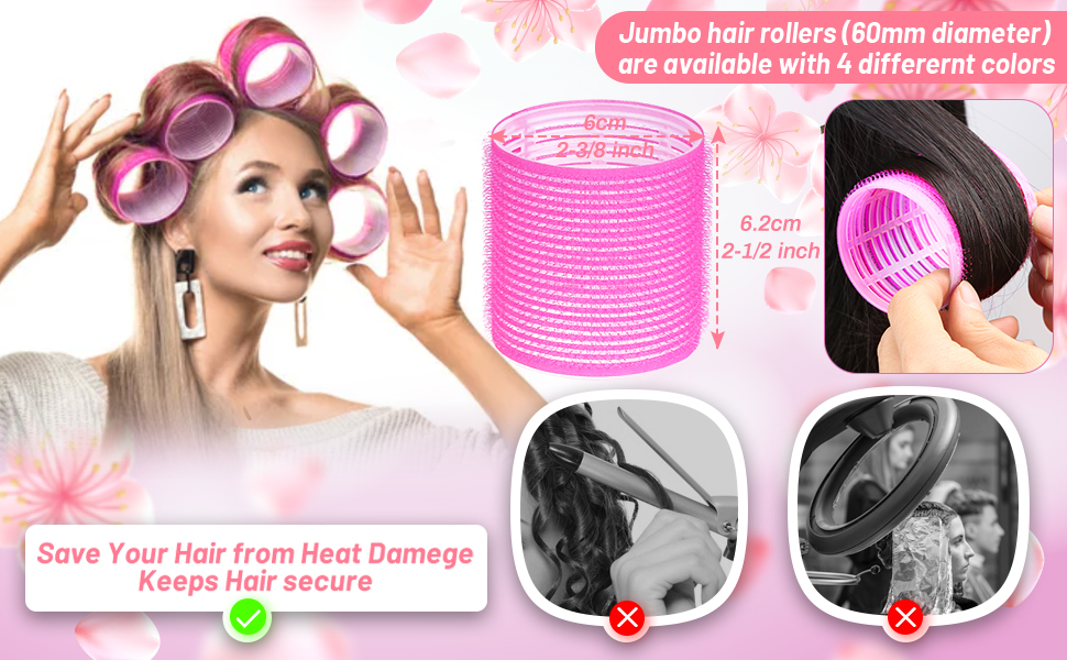 jumbo hair rollers