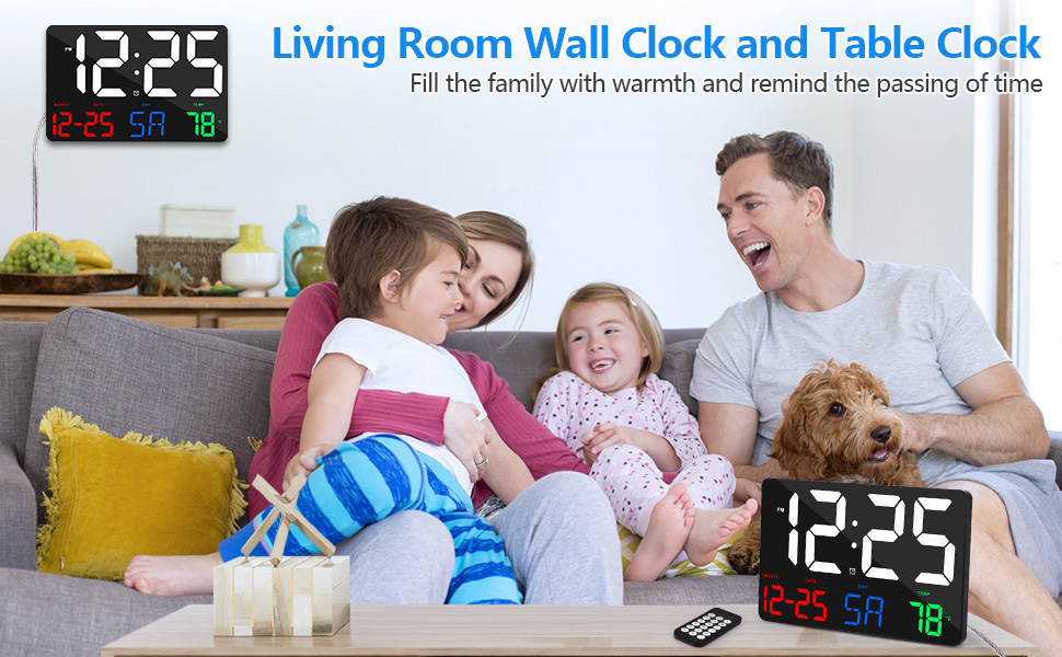 living room wall clock table clock digital living room clock