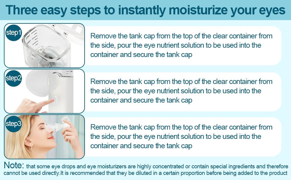 How to use the eye moisturizer