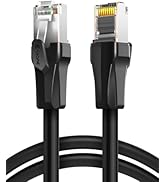 Enmane Cat7 Ethernet Cable 35FT, High Speed Double Shield (SFTP) 10Gbps 600Mhz LSZH Cat7 LAN Netw...