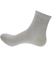 Grounding Socks, Conductive Silver Fiber Crew Socks for Women Men, Earth Connected Socks for Grou...