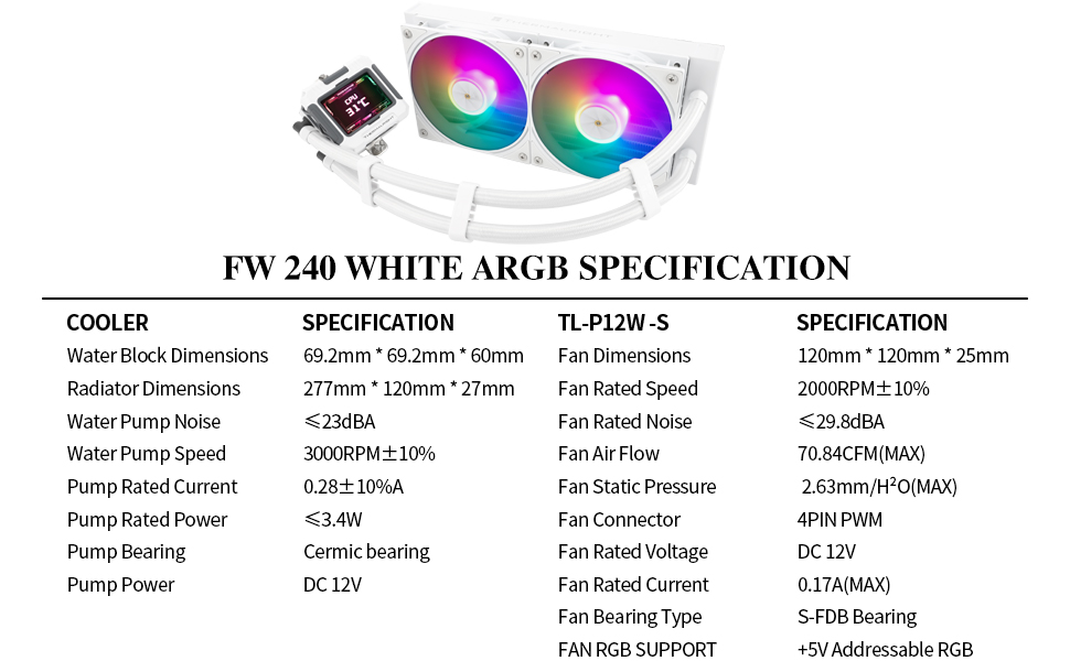 FW 240 WHITE ARGB