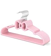 MLKJHHI 15.5 Inch Kids Butterfly Bow Hangers 20 Pack, Durable Big Kid Hangers for Youth, Teen and...