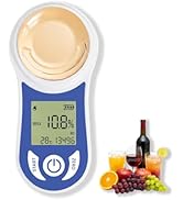 Nestool 3-in-1 Digital Brix Refractometer with ATC, 0-55% Brix Range, ±0.15% Accuracy, Rechargeab...