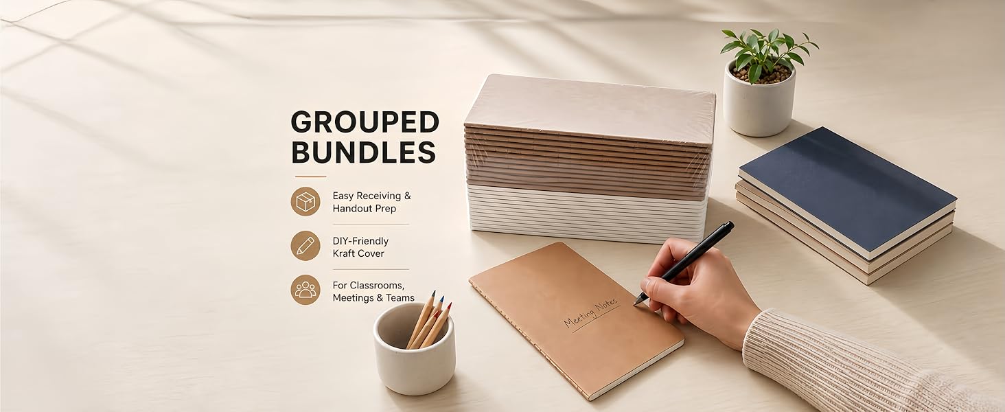 Easy Receiving &amp;amp;amp; Handout Prep DIY-Friendly Kraft Cover For Classrooms, Meetings &amp;amp;amp; Teams