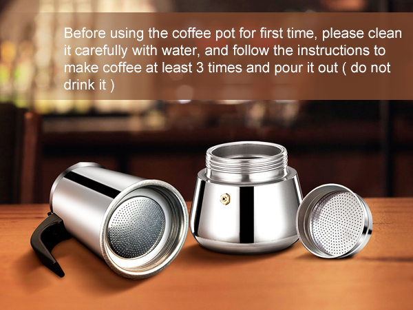 stainless steel espresso maker