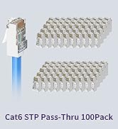 Cat6 Shielded RJ45 Pass Through Connectors