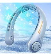EYERZ Portable Neck Fan - Rechargeable Personal Fan with Neck Support, 5-Speed Quiet Lightweight ...