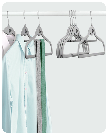 Gray Clothes Hangers