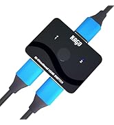 KAGO HDMI Switch 2 in 1 Out,HDMI Splitter 1 in 2 Out,Bi-Directional 4k@60hz HDMI Hub Supports Xbo...