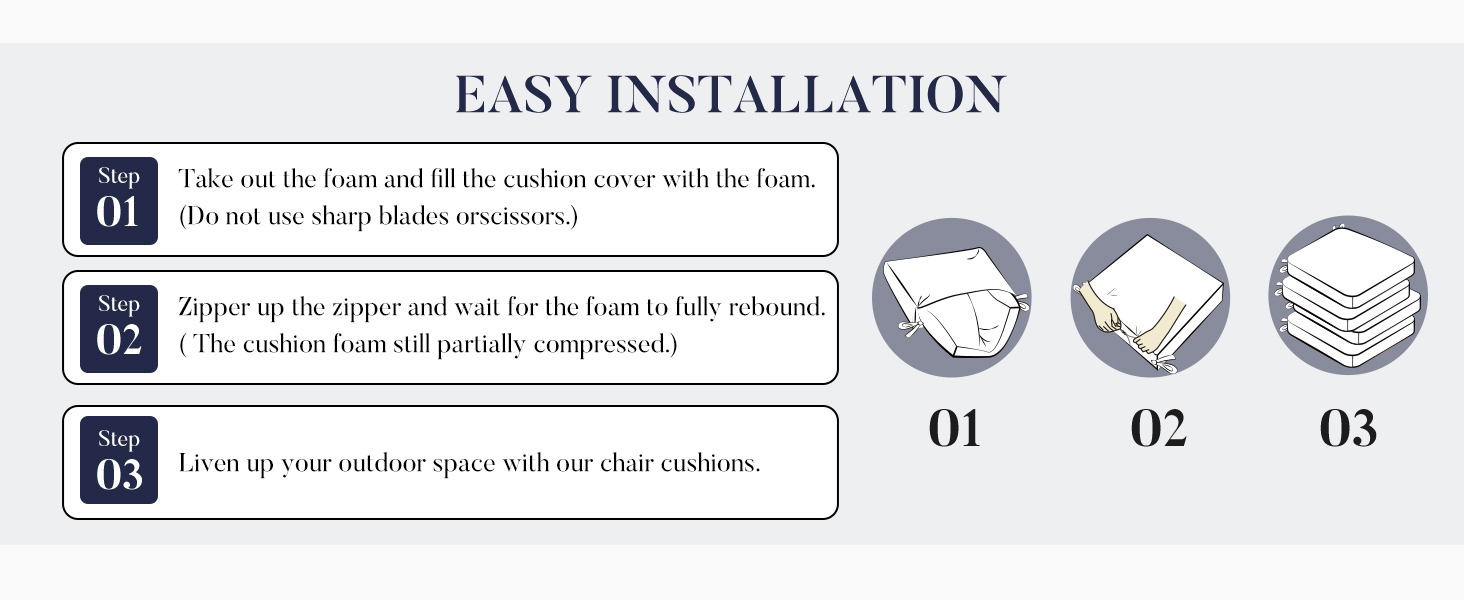 Outdoor Chair Cushions Outdoor Cushions for Patio Furniture Outdoor Seat Cushions outdoor