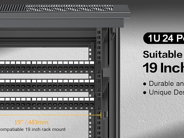 24port keystone patch panel