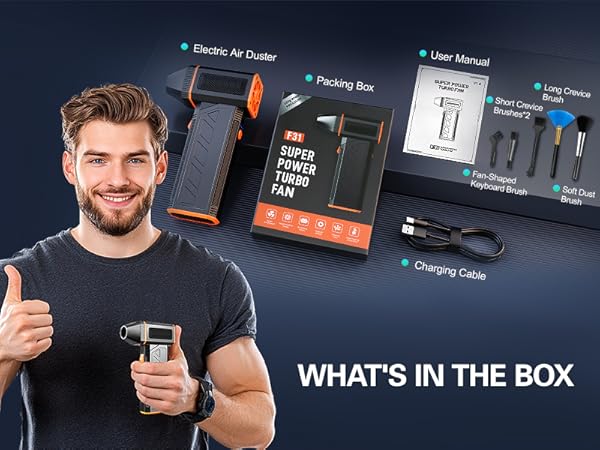 Electric Compressed Air Duster Rechargeable