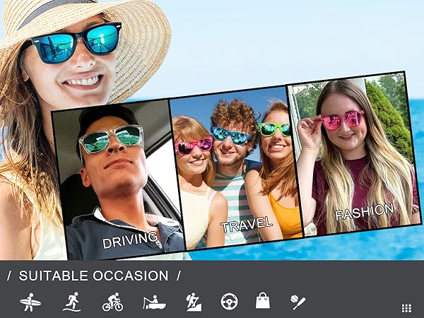 80s Neon Mirrored Sunglasses