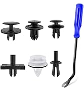 GOOACC 120PCS Car Bumper Retainer Clips &amp; Nylon Fasteners Rivet Kit 5mm 6mm 7mm 9mm 10mm for Bump...