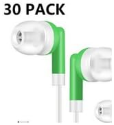 CNSZSLZ Kids Type C Earbuds for Classroom Bulk 30 Pack, USB C Ear Buds Wired for Chromebook Table...