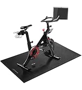 Bike Mat | 6mm Thickness, 30" X 60" Exercise Mats for Treadmill, Rowing Machine, Non-Slip Exercis...
