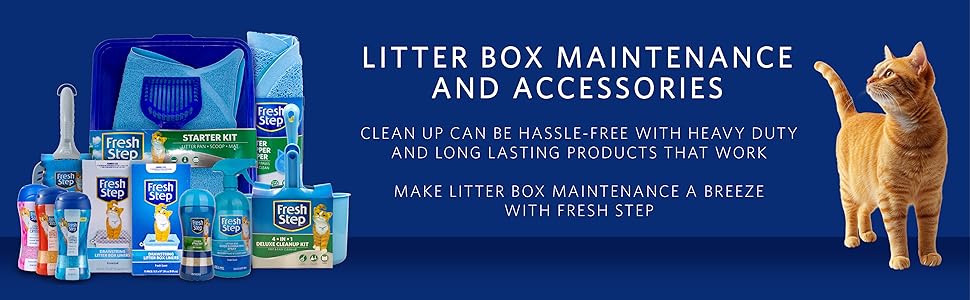 litter box maintenance and accessories