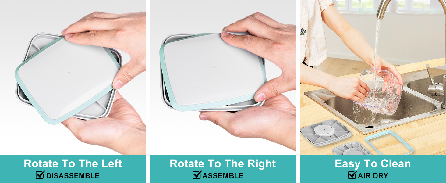 food container with lid airtight