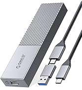 ORICO NVMe Enclosure Aluminum USB C to M.2 SSD Enclosure Reader, USB 3.2/3.1 Gen 2(10Gbps) to NVM...