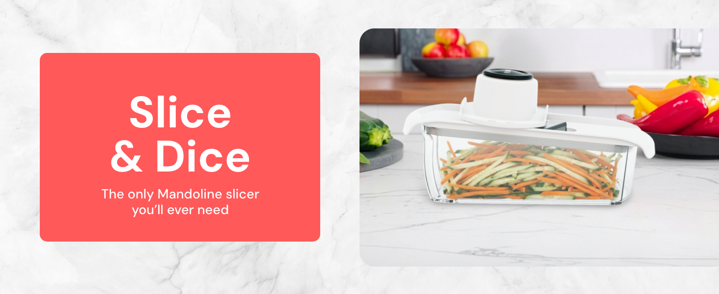Fullstar mandoline slicer both for slicing and dicing