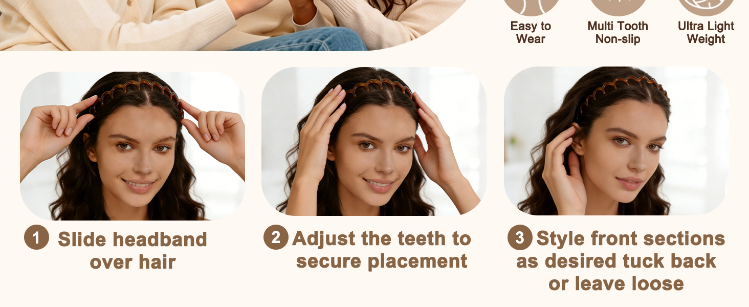 Supgoodom headbands-with-teeth-for-women