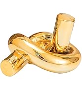 Anding Modern Gold Chain Decor for Living Room Home Decor Modern Art Ceramic Statue Gold Table De...