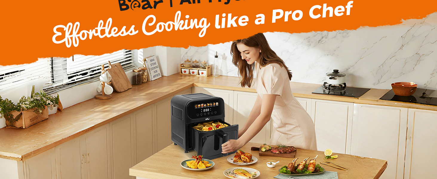 bear airfryer roast bake defrost