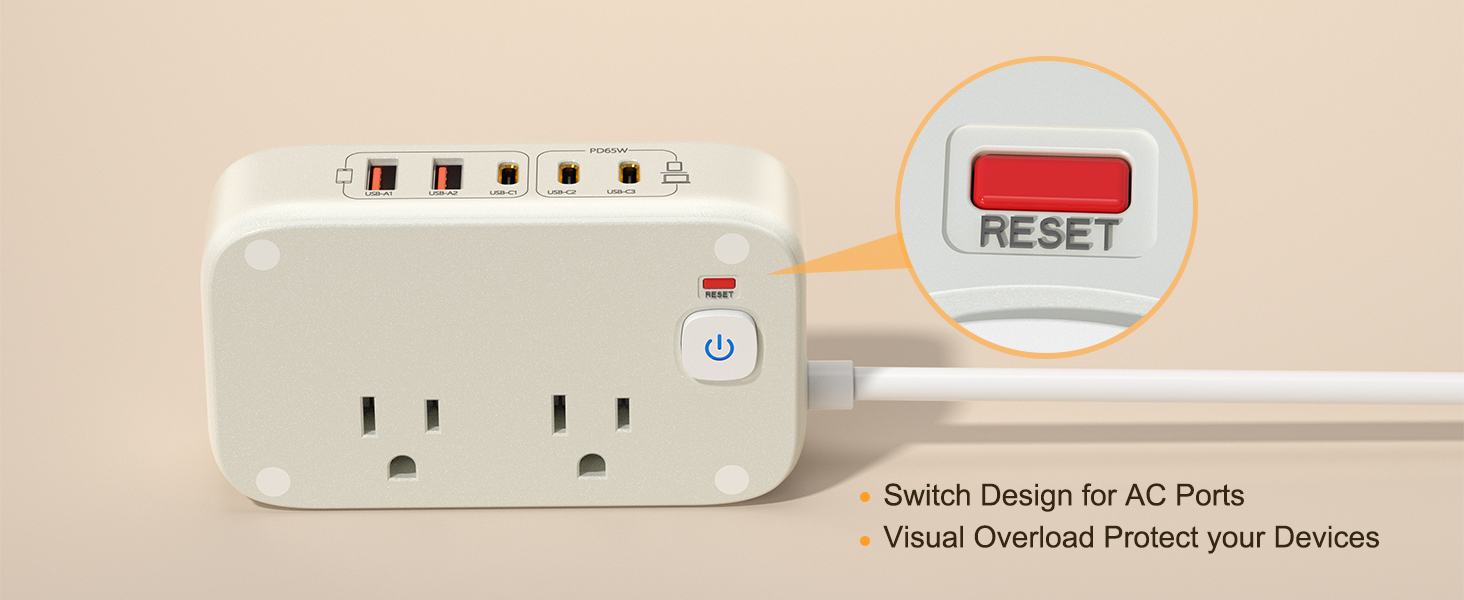 Visual Overload Protector, Safe Power, Protected Always!