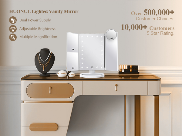 Makeup Mirror Vanity with Lights