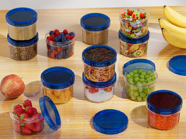 small containers with lids