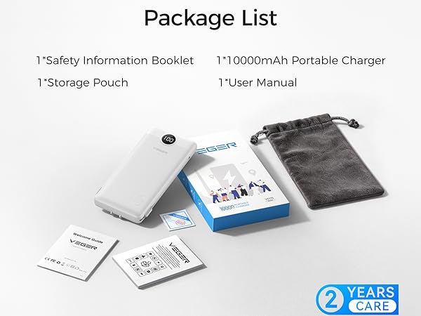 portable charger with built in cable 