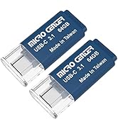 Micro Center SuperSpeed 2 Pack 64GB Type-C USB 3.0/USB 3.1 Gen 1 Mini Flash Drive Memory Stick Th...