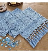 Niviy Boho Table Runner for Blue Tassel Home Decor 72 Inches Long, Modern Farmhouse Decor Rustic ...