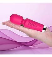 CHARMING Personal Back Massager – Handheld Waterproof &amp; Rechargeable, 20 Patterns 8 Speeds, Quiet...